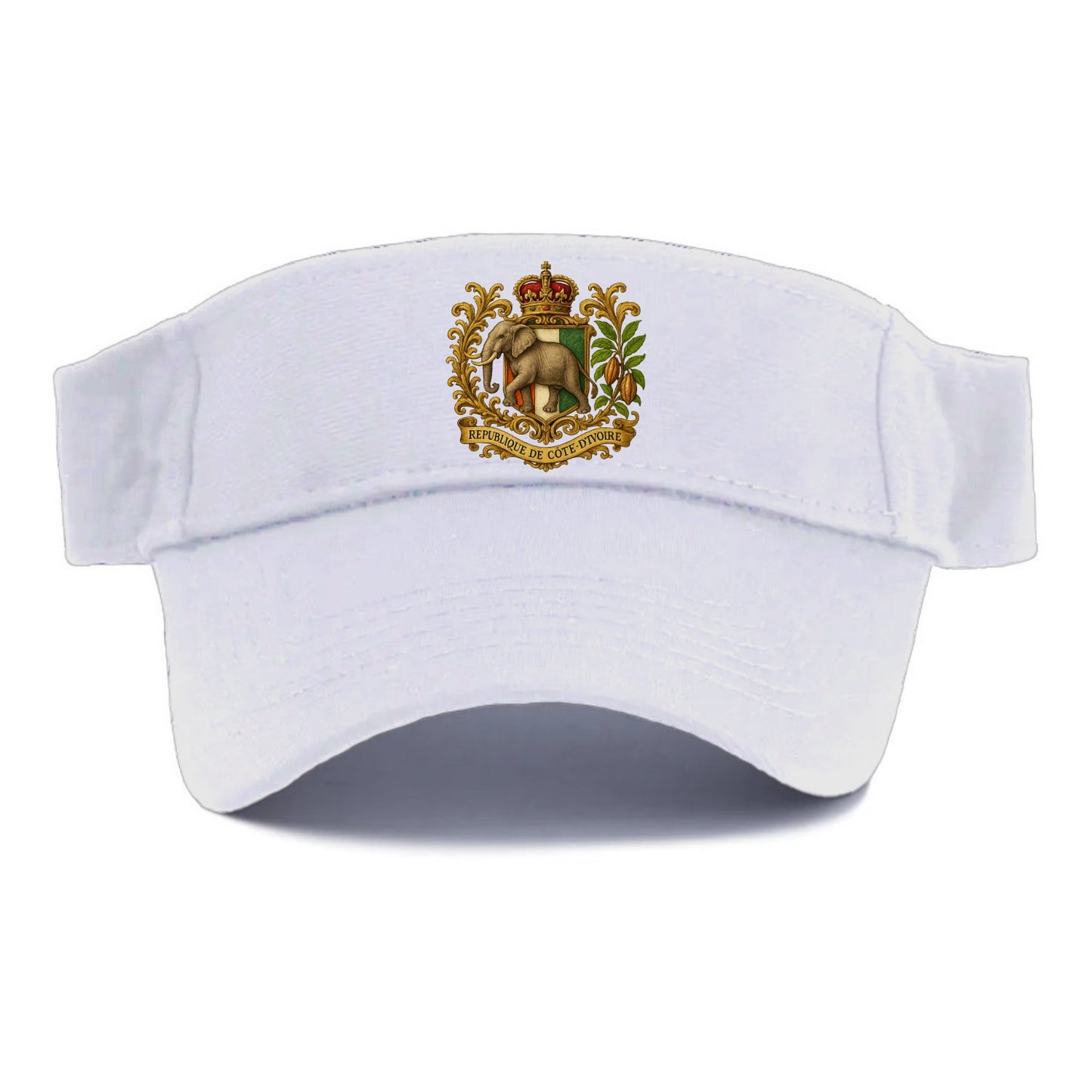 Ivory Coast Heritage Badge  - Visor - White