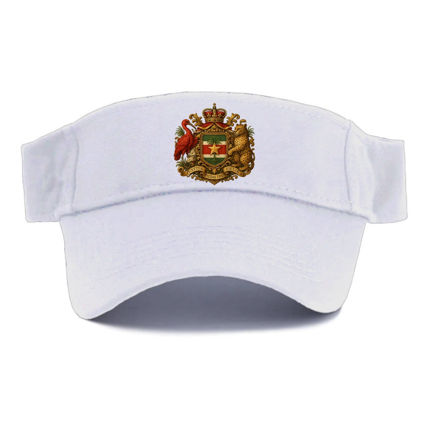 Suriname Star Emblem  - Visor - White