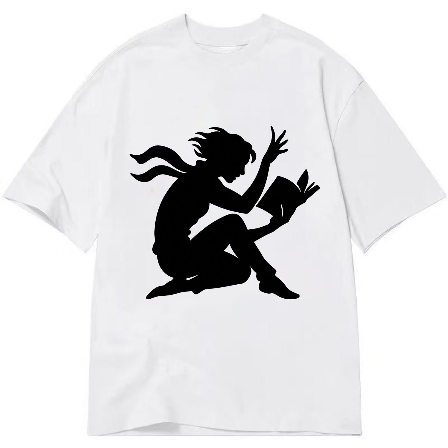 Reader lost in book moment - Classic T-shirt - White