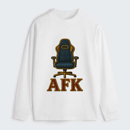 AFK   - Classic Long Sleeve Shirt - White