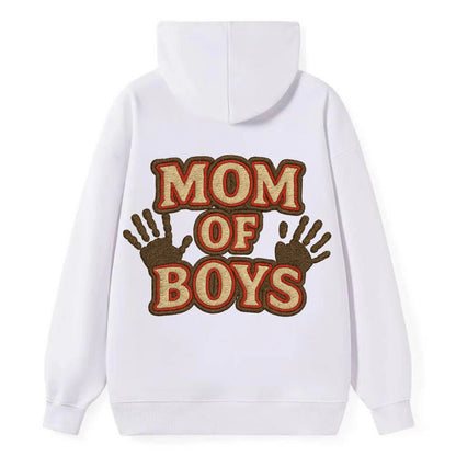 Mom Of Boys  - Classic Pullover Hoodie - White