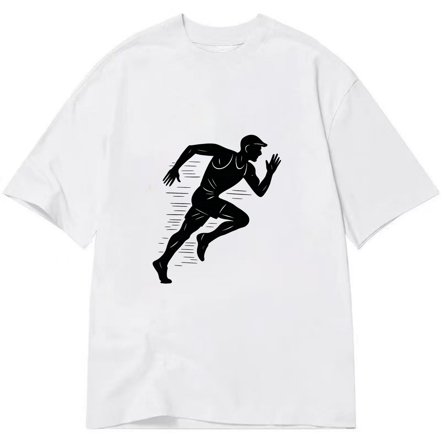 Runner in full stride sprinting - Classic T-shirt - White