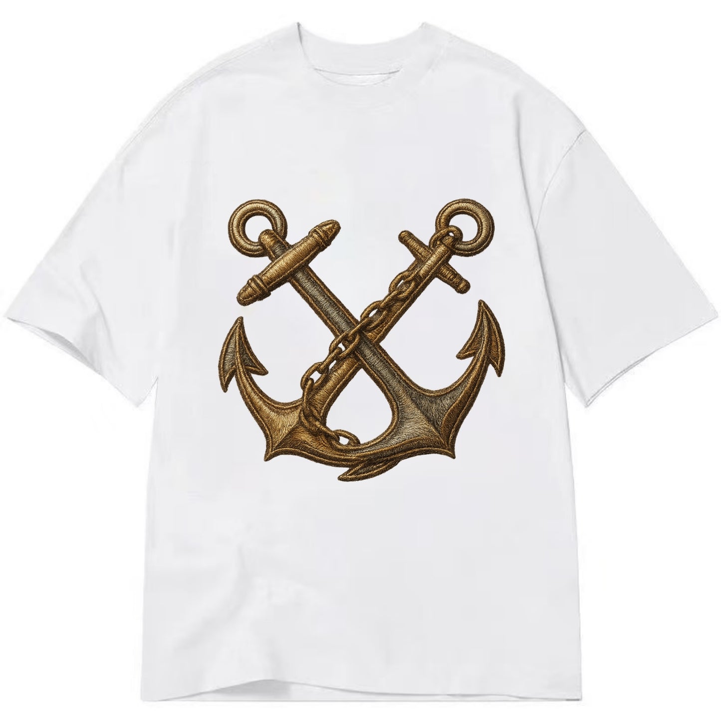 Crossed Anchors  - Classic T-shirt - White