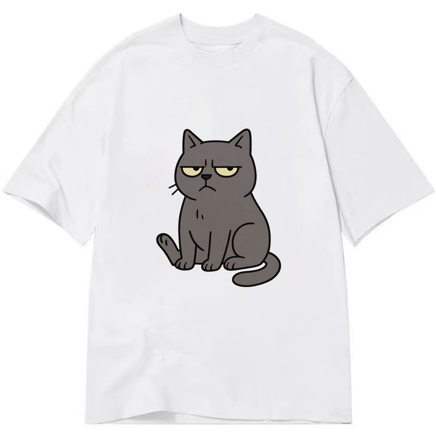 The Cat Judging Silently - Classic T-shirt - White
