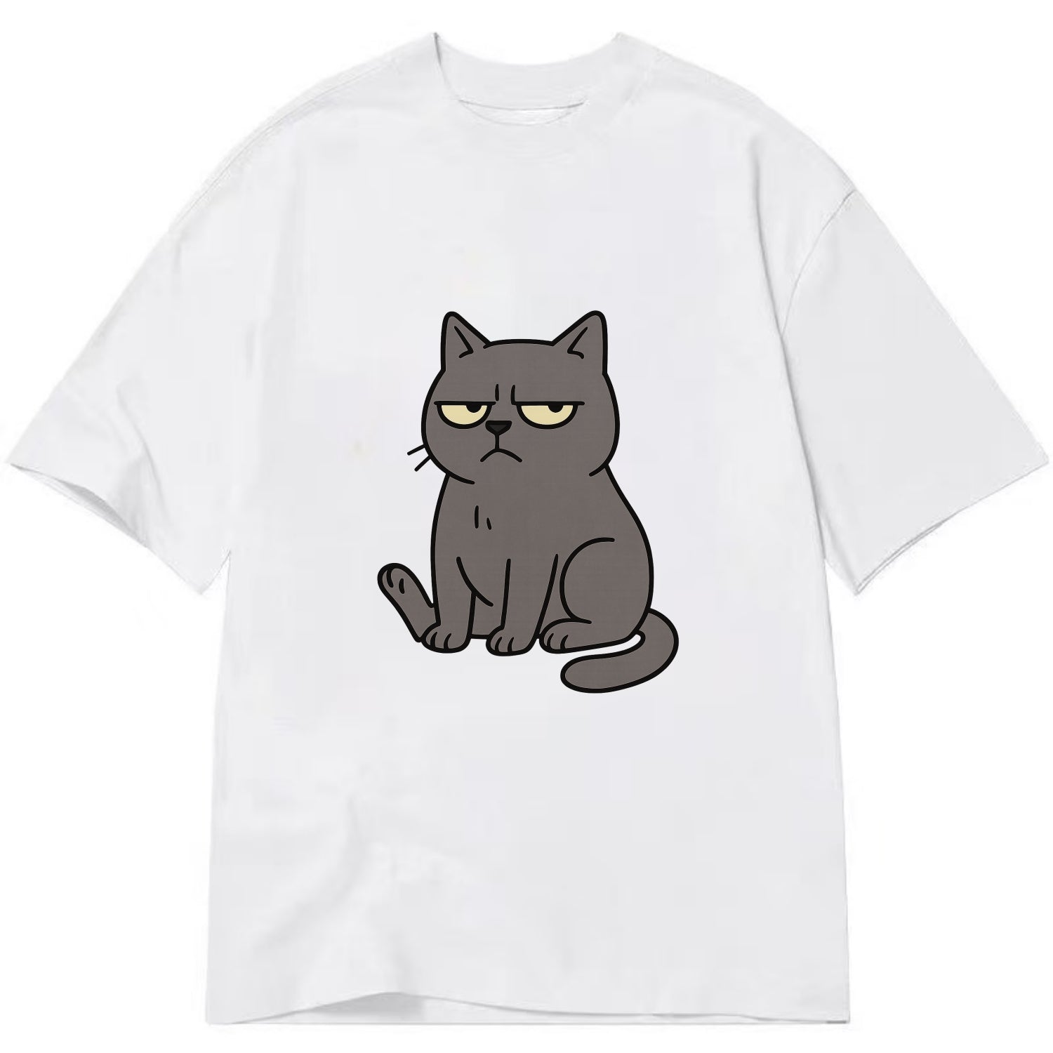 The Cat Judging Silently - Classic T-shirt - White