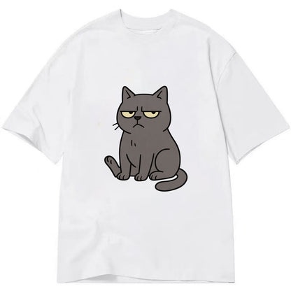 The Cat Judging Silently - Classic T-shirt - White