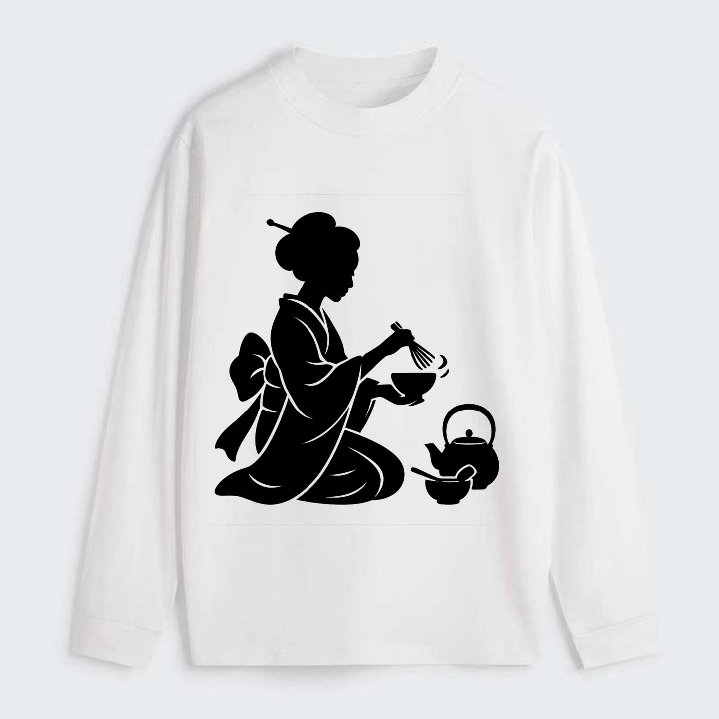 Geisha traditional tea ceremony - Classic Long Sleeve Shirt - White
