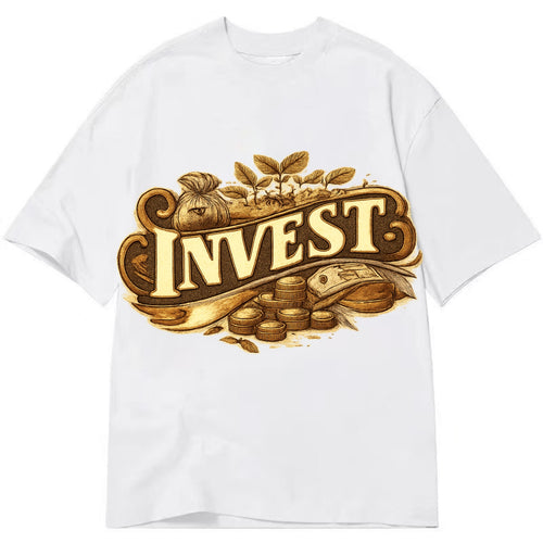 Bold typography design - INVEST - growing money, smart decisions - Classic T-shirt