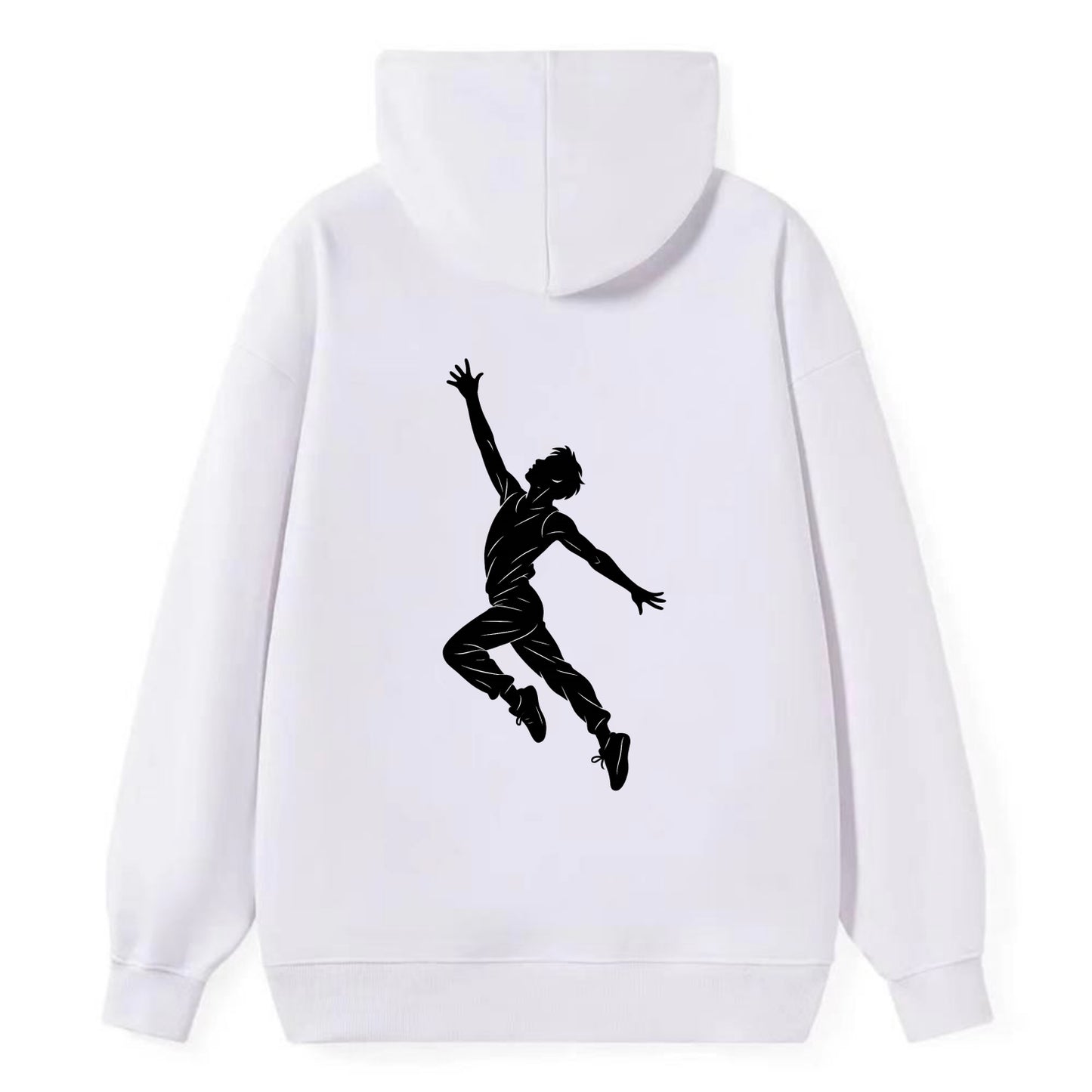 Modern dancer reaching skyward - Classic Pullover Hoodie - White