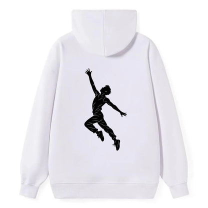 Modern dancer reaching skyward - Classic Pullover Hoodie - White