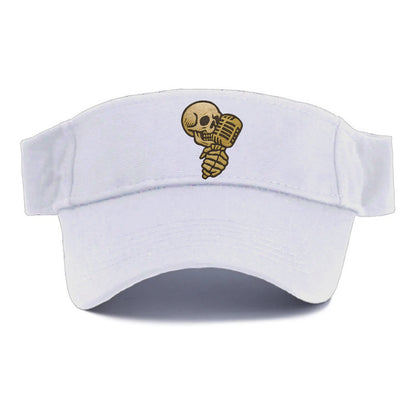 Skull Microphone  - Visor - White