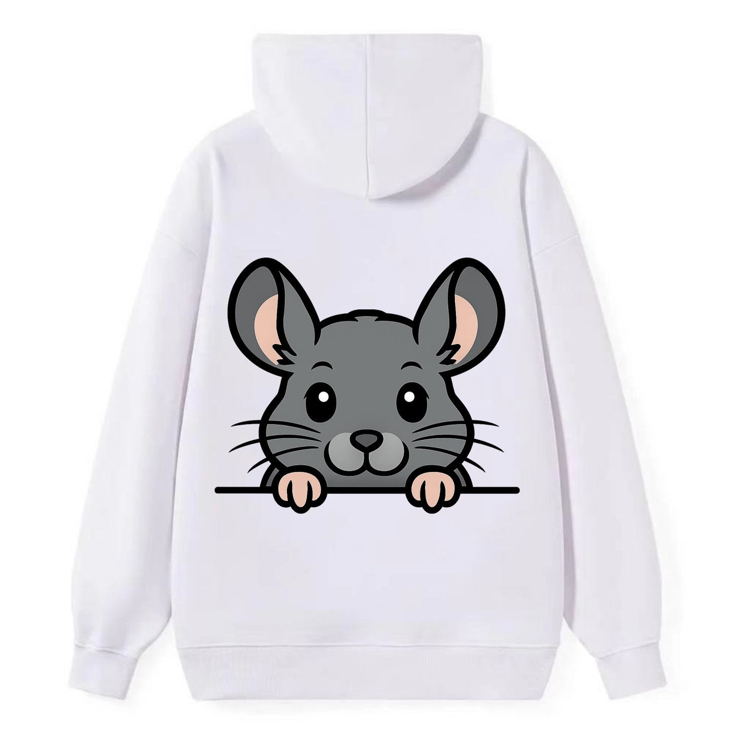 Chinchilla  - Classic Pullover Hoodie - White