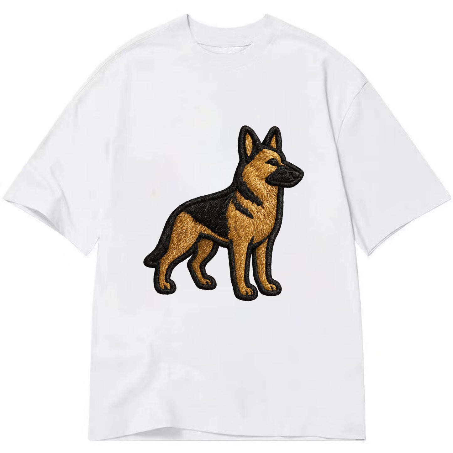German Shepherd - Trendy minimal silhoue - Classic T-shirt - White
