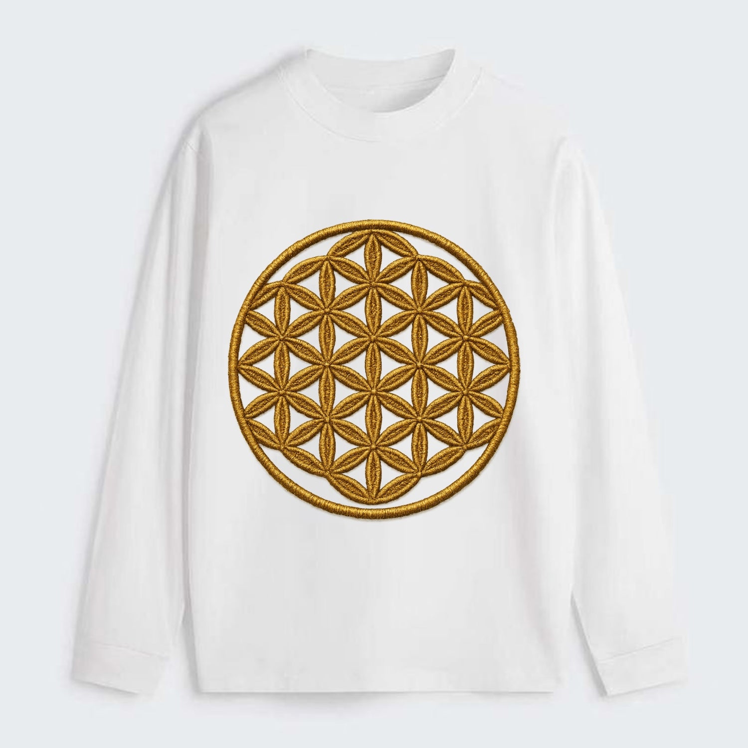 Flower of Life  - Classic Long Sleeve Shirt - White