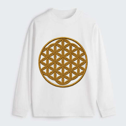 Flower of Life  - Classic Long Sleeve Shirt - White