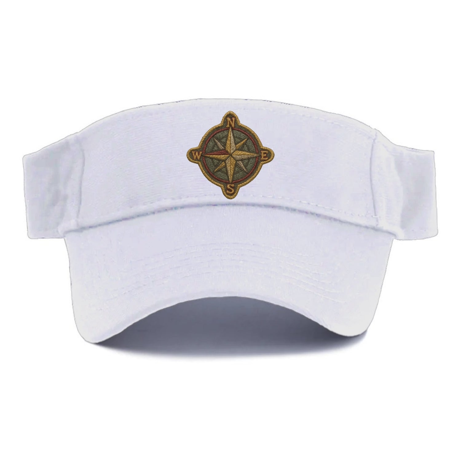 Compass rose with cardinal directions - explorer symbol - Visor - White