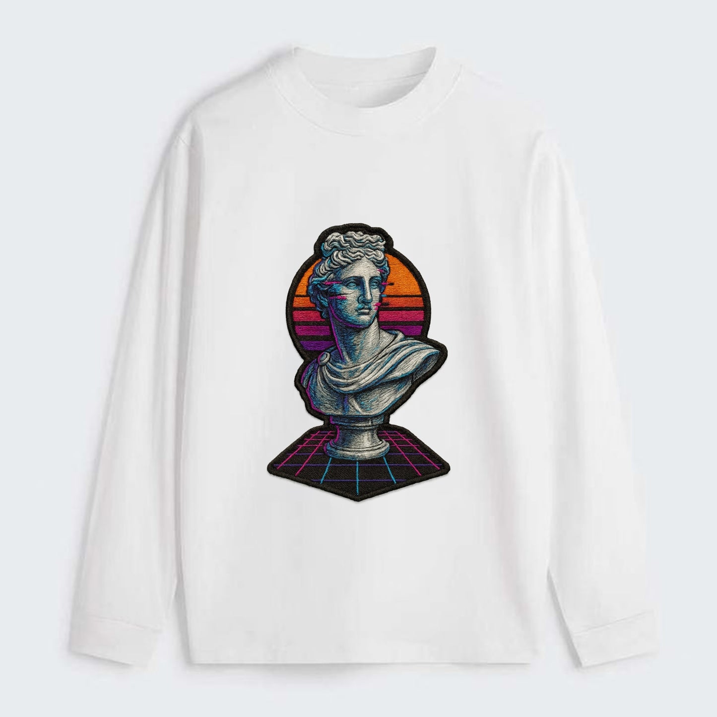 Greek Statue - Classic Long Sleeve Shirt - White