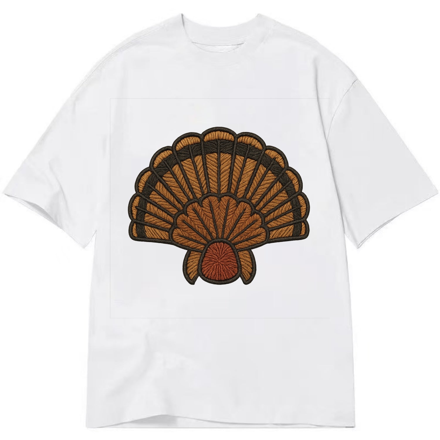 Turkey Feather  - Classic T-shirt - White