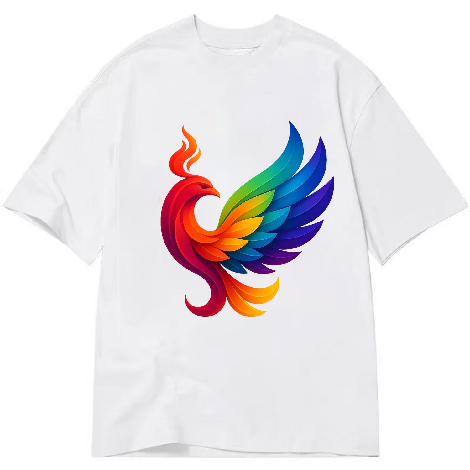 Liberation Bird - Phoenix with each feat - Classic T-shirt - White