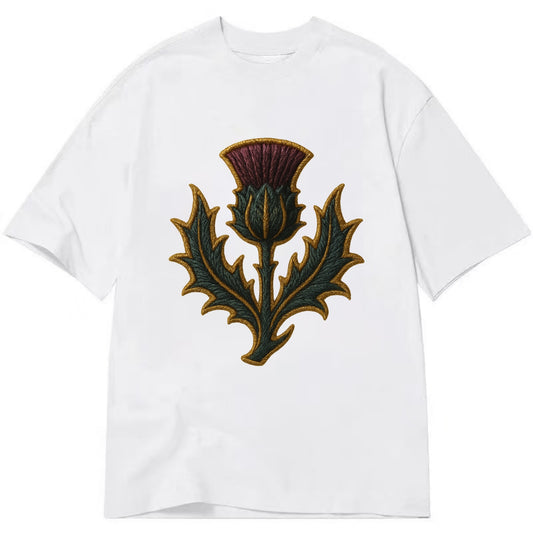 Scottish Thistle  - Classic T-shirt - White