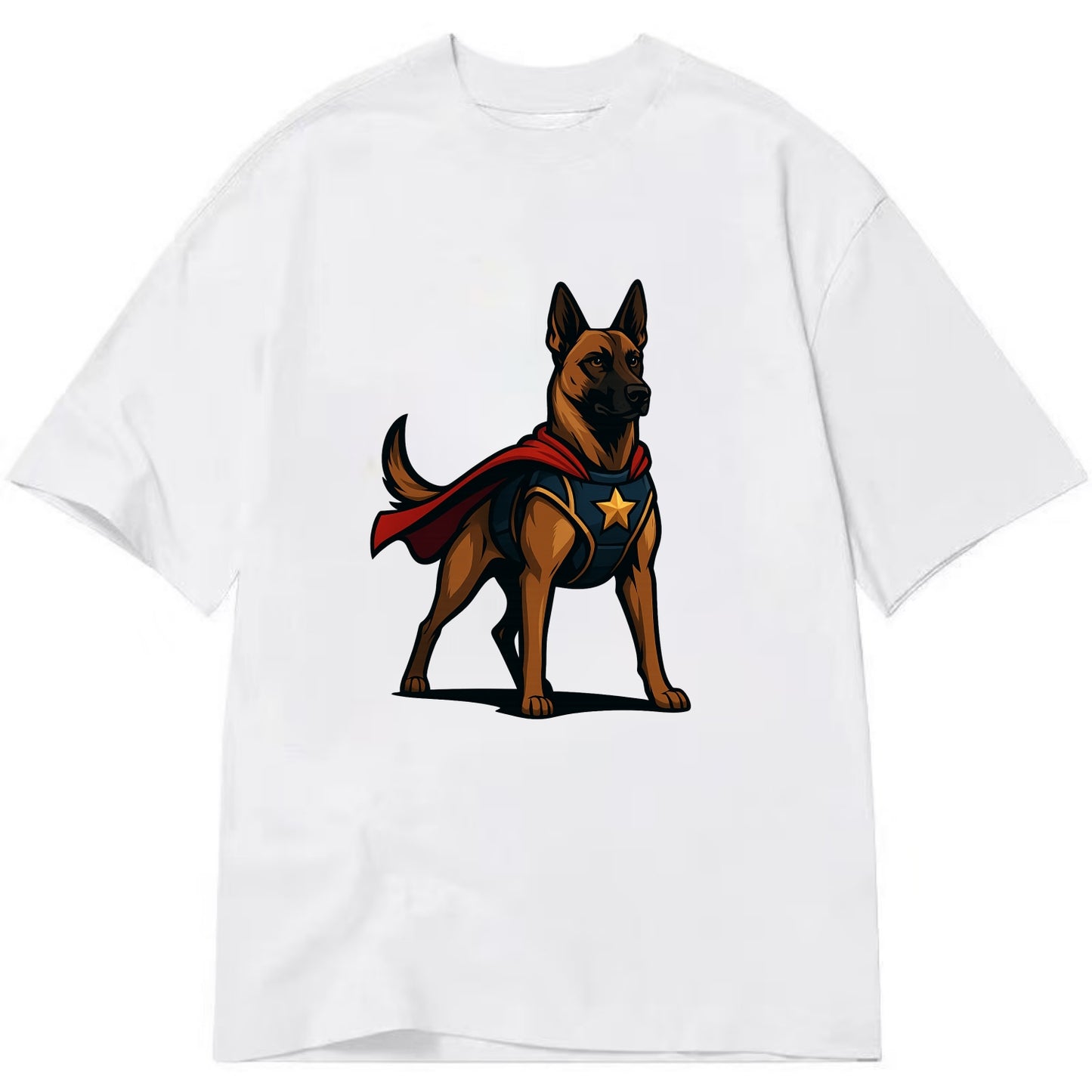 Belgian Malinois Guardian Hero  - Classic T-shirt - White