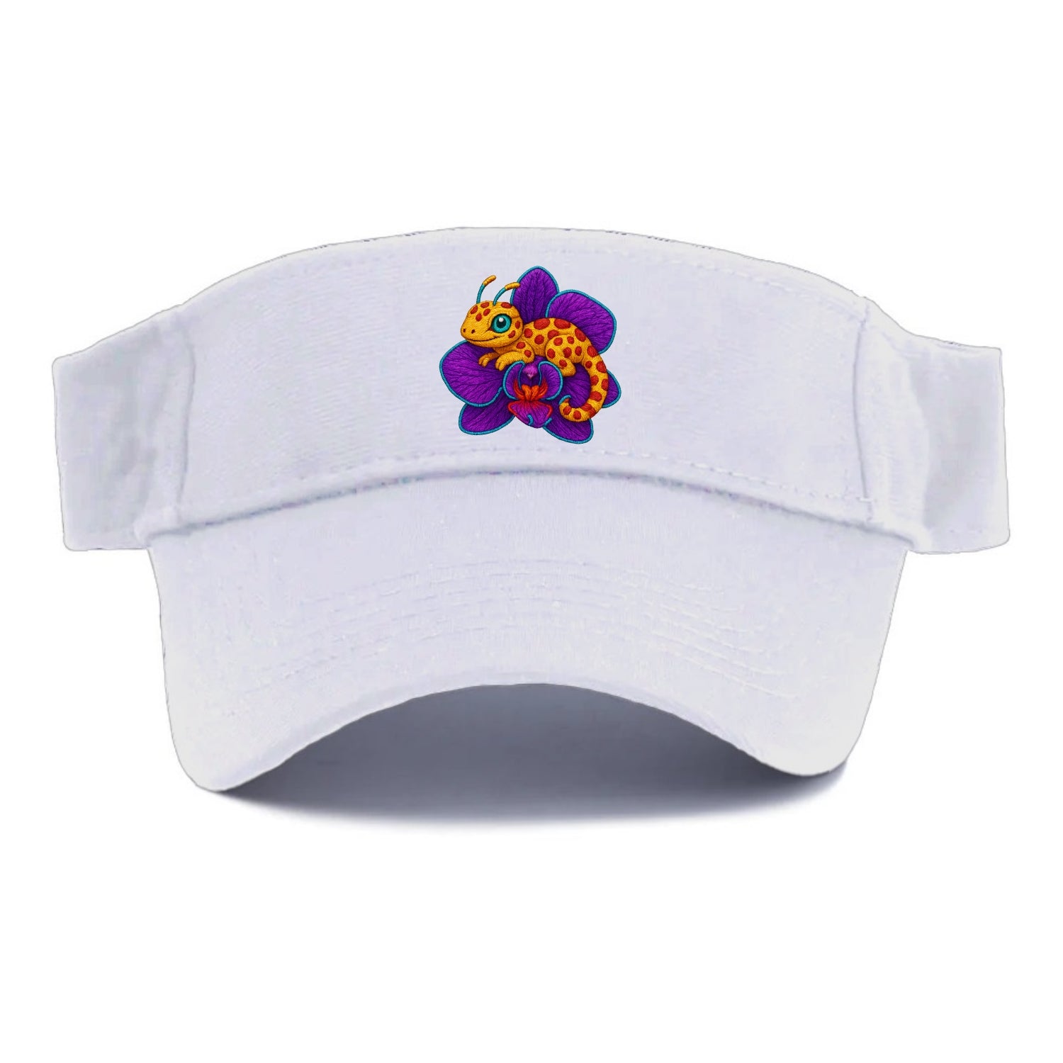 Leopard Orchid - Visor - White