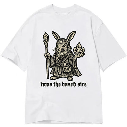 Crystals Healing Hippie Rabbit  - Classic T-shirt - White