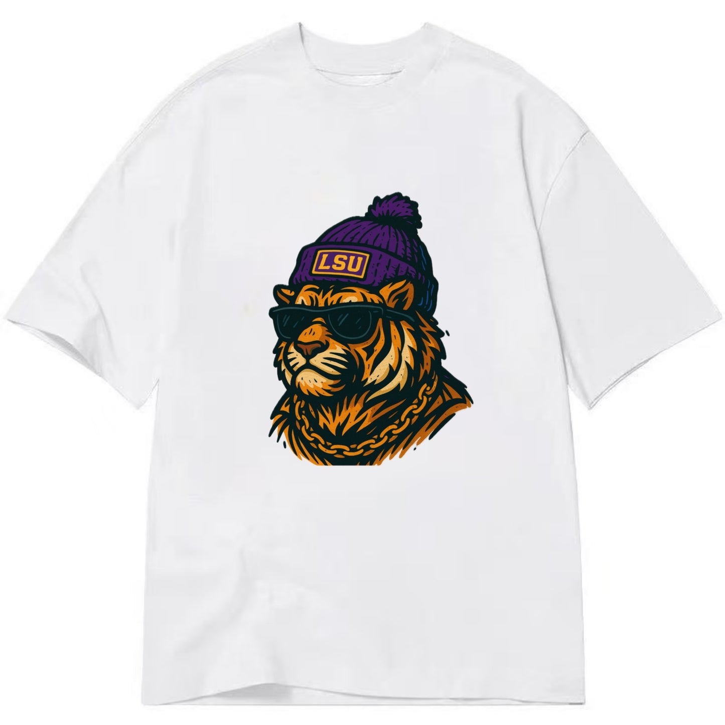 LSU Mike Tiger - Classic T-shirt - White