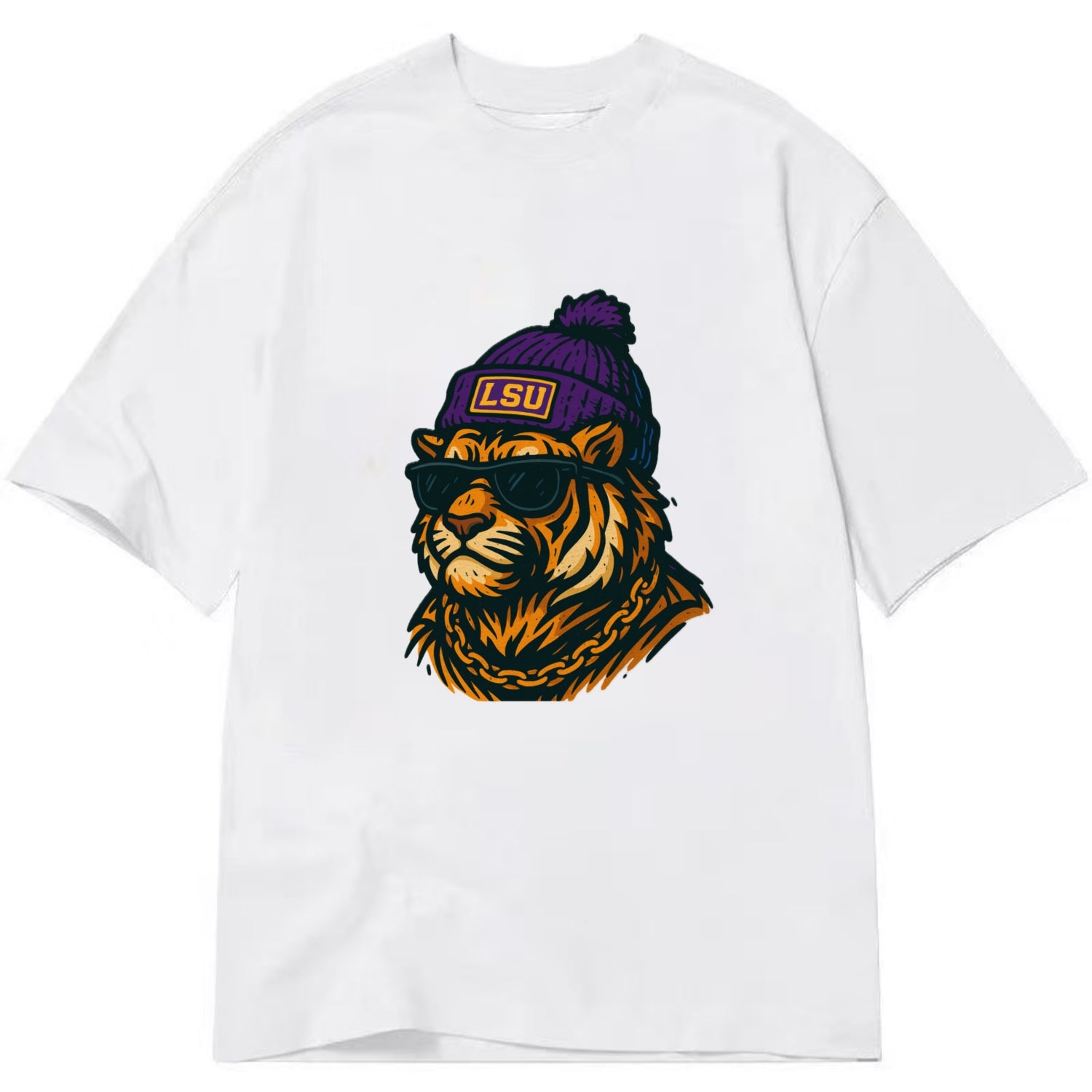 LSU Mike Tiger - Classic T-shirt - White