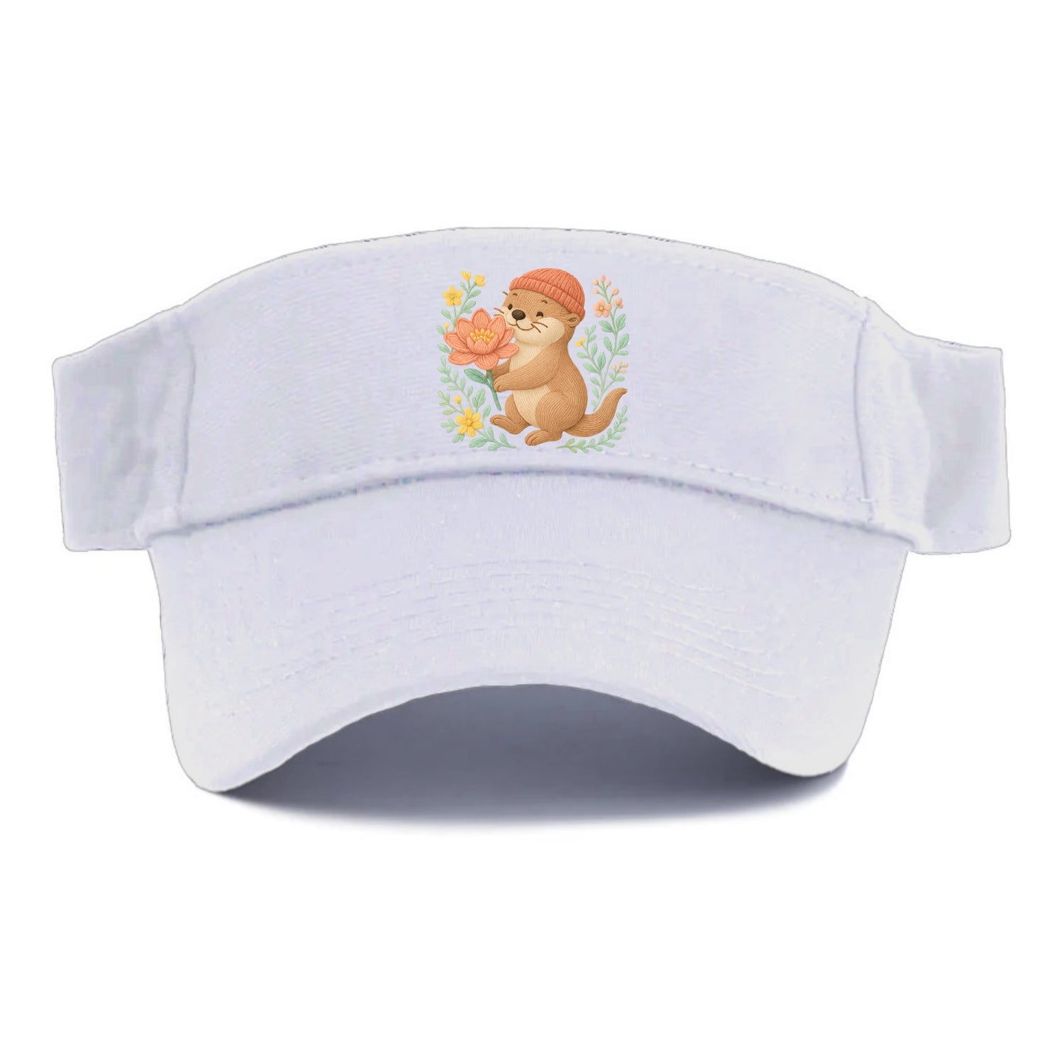 Peach Otter - Visor - White