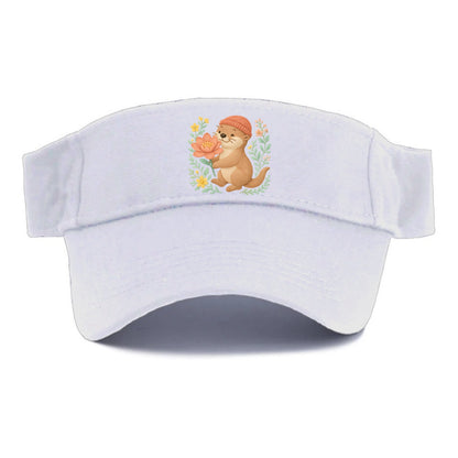 Peach Otter - Visor - White