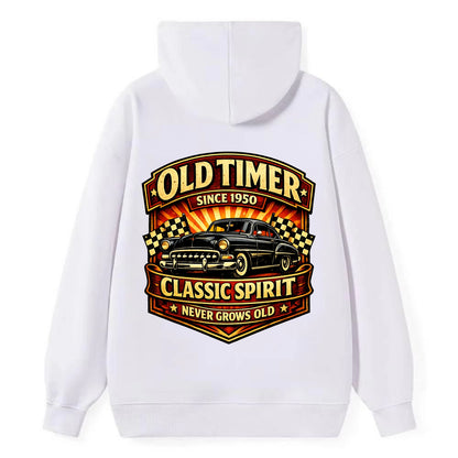 Old Timer Classic Spirit - Classic Pullover Hoodie - White