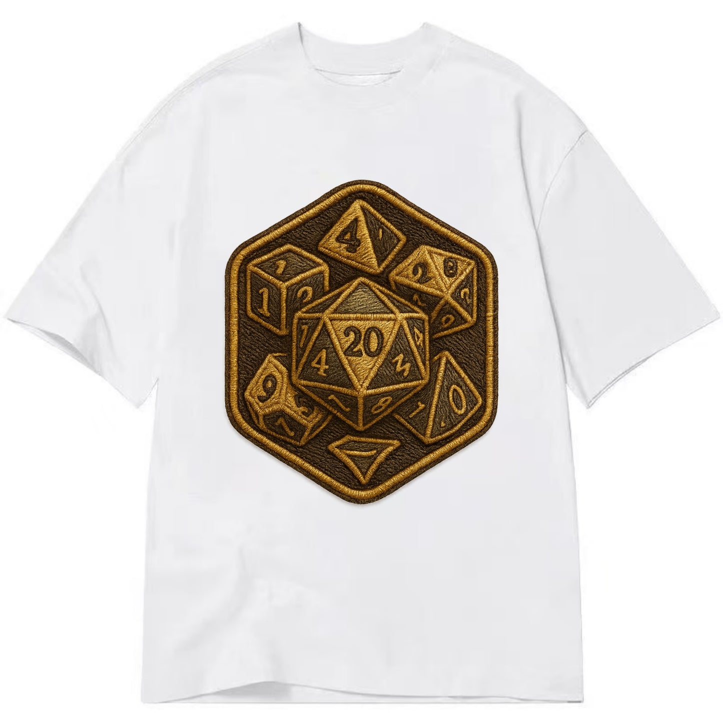 Dice set for tabletop gaming - RPG enthusiast - Classic T-shirt - White