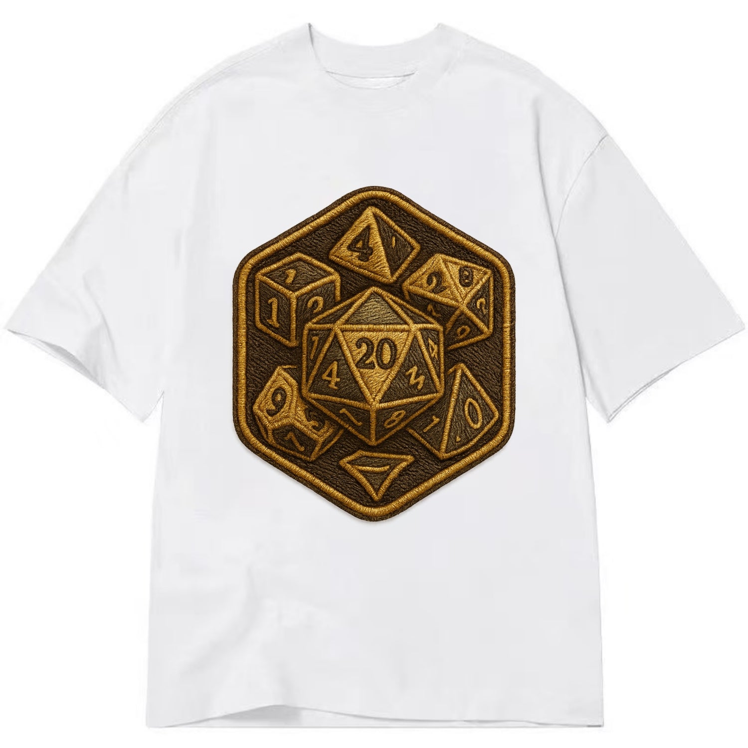 Dice set for tabletop gaming - RPG enthusiast - Classic T-shirt - White
