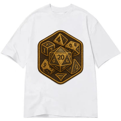 Dice set for tabletop gaming - RPG enthusiast - Classic T-shirt - White