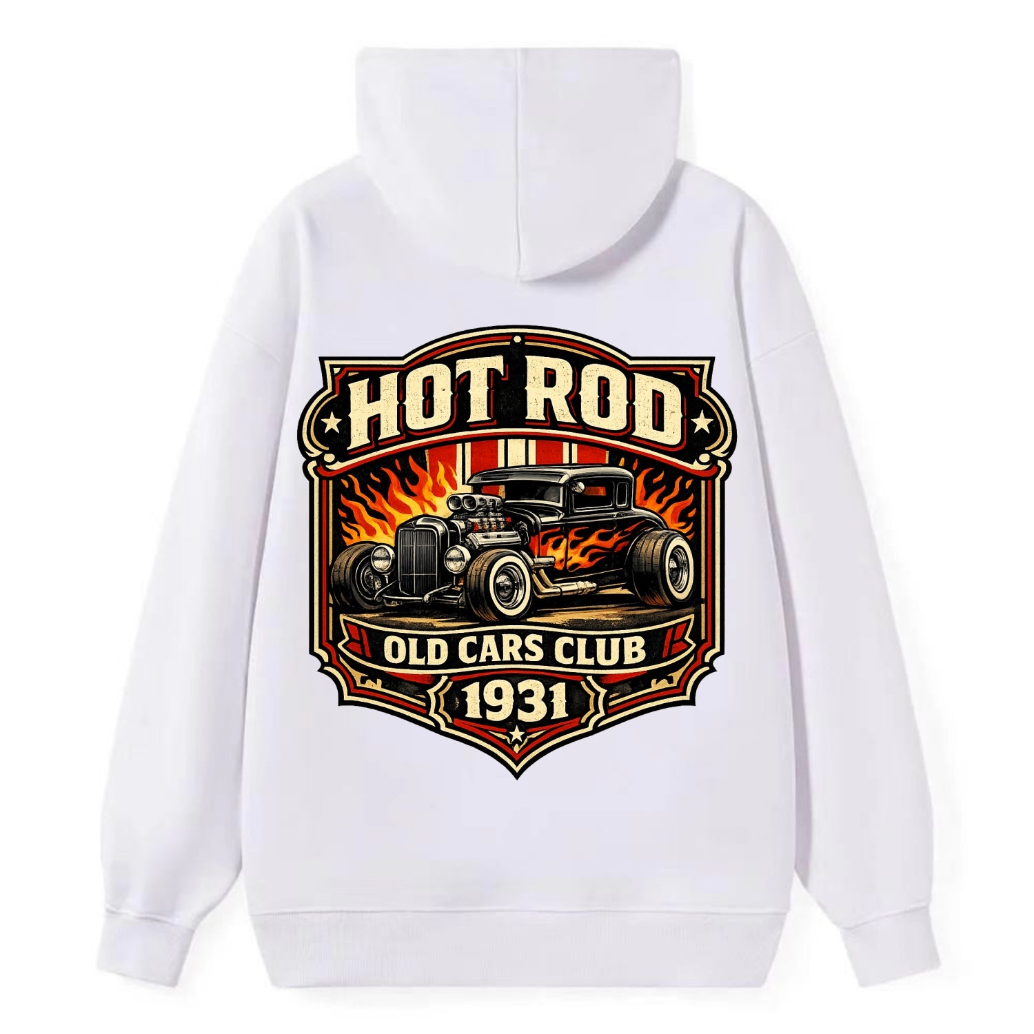 Hot Rod Club 1931 - Classic Pullover Hoodie - White