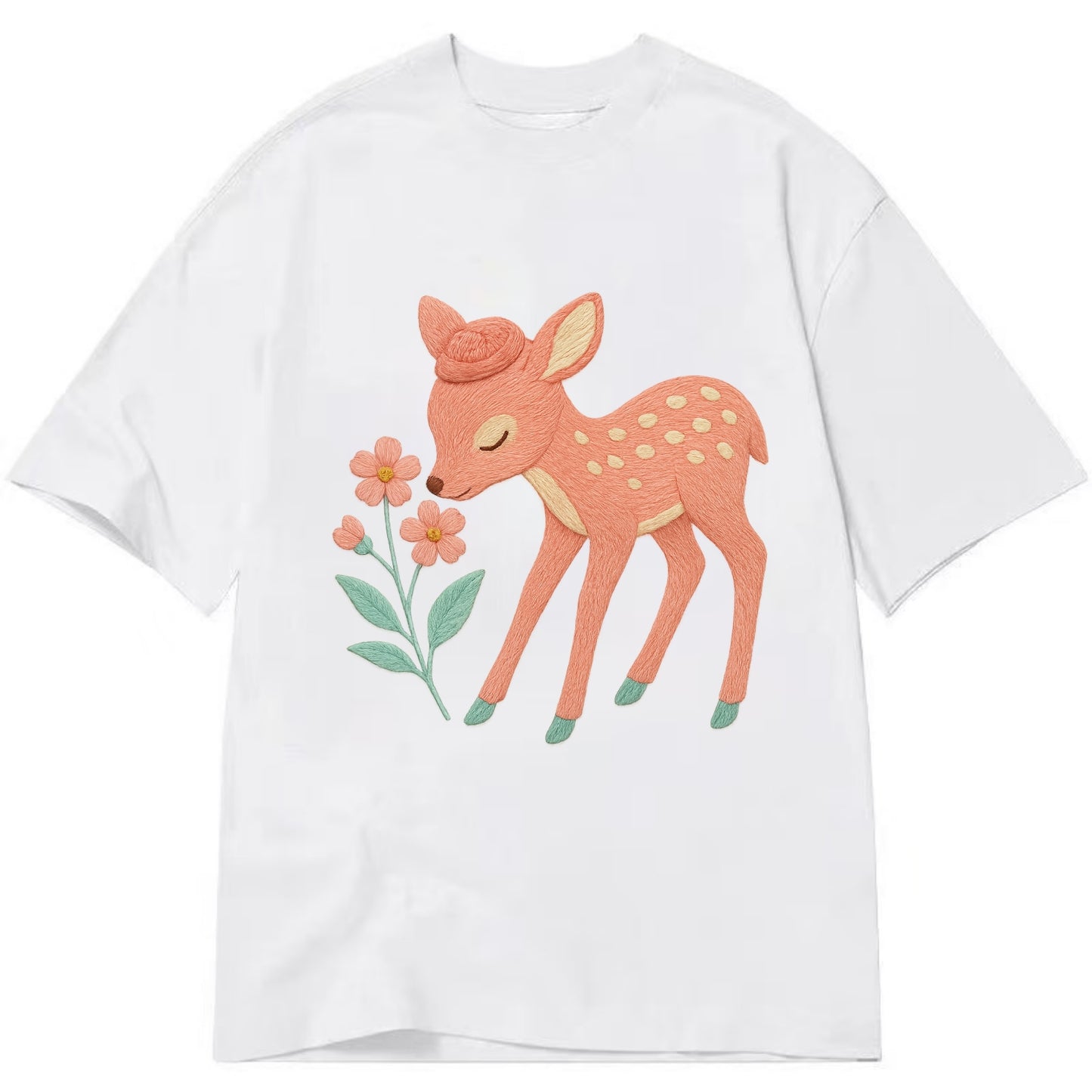 Coral Fawn - Classic T-shirt - White