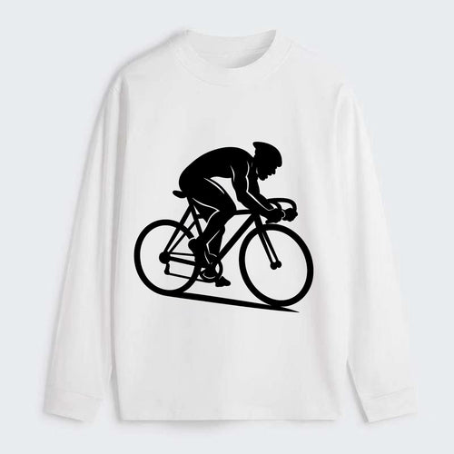 Sprint cyclist racing stance - Classic Long Sleeve Shirt