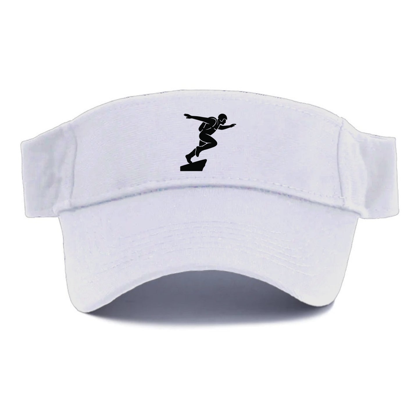 Base jumper launching off - Visor - White