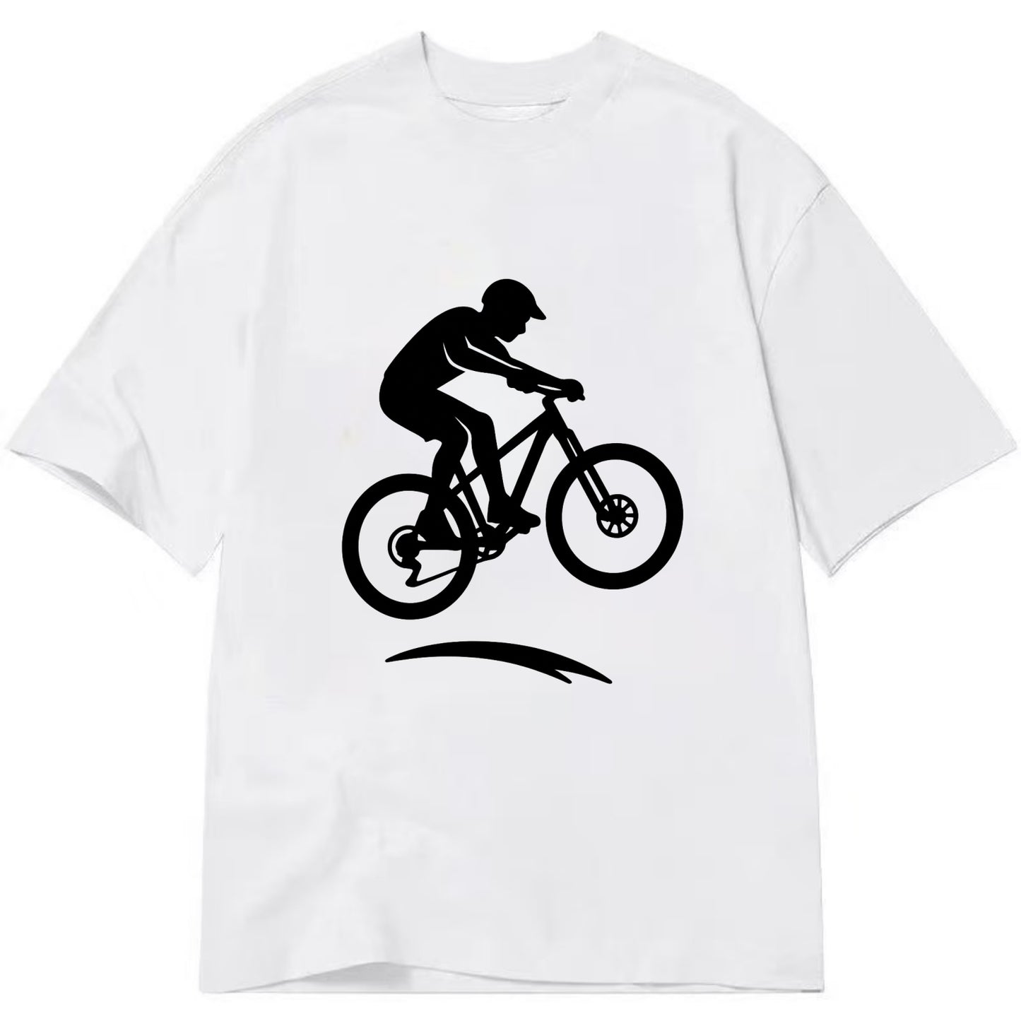 Mountain biker catching air - Classic T-shirt - White