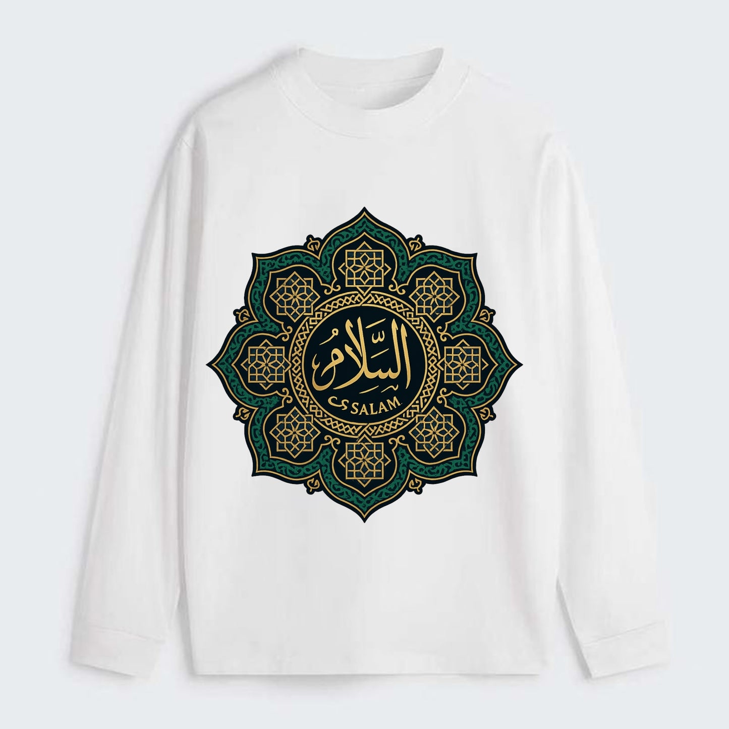 As-Salam Mandala - Classic Long Sleeve Shirt - White