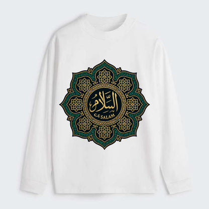 As-Salam Mandala - Classic Long Sleeve Shirt - White