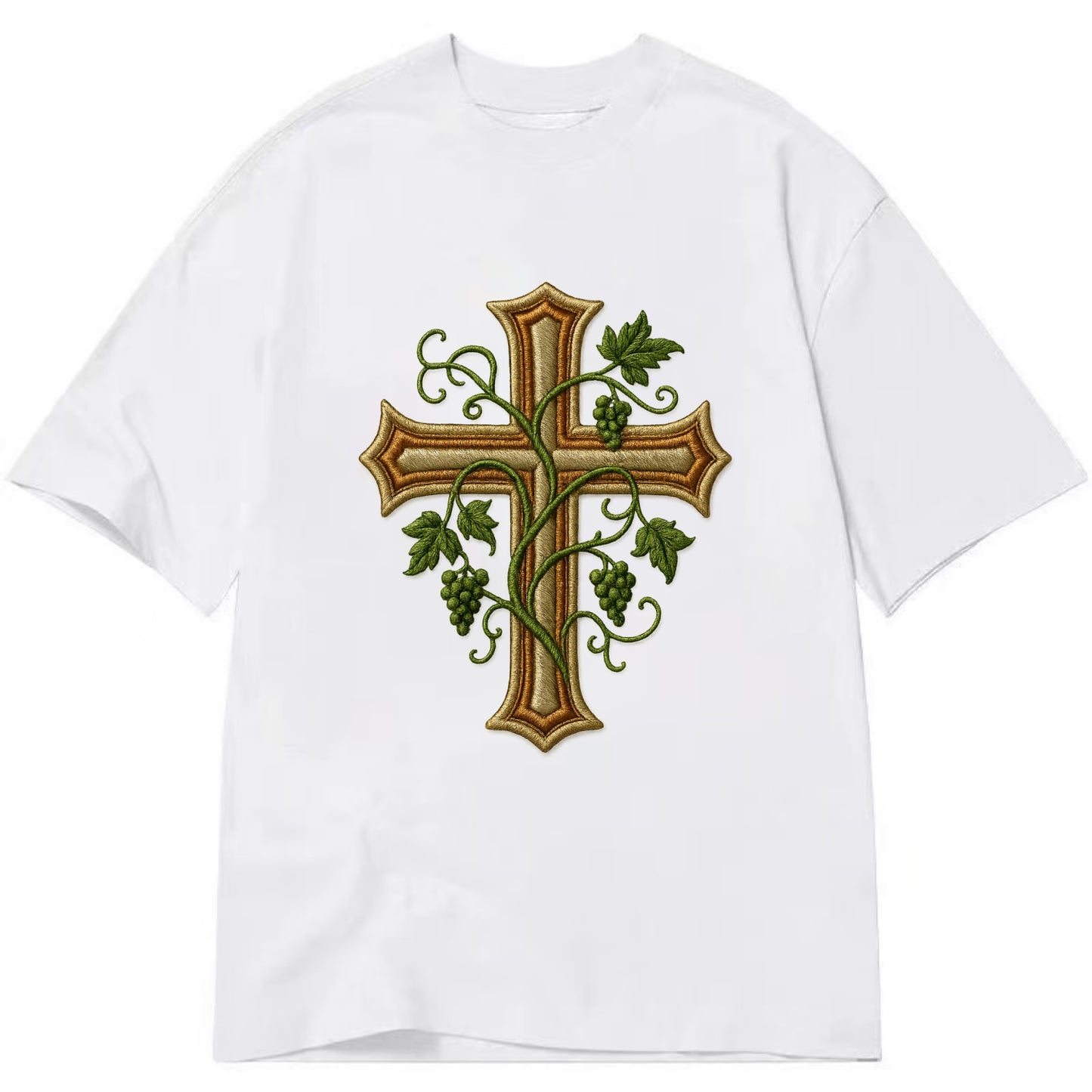 Vine Cross  - Classic T-shirt - White