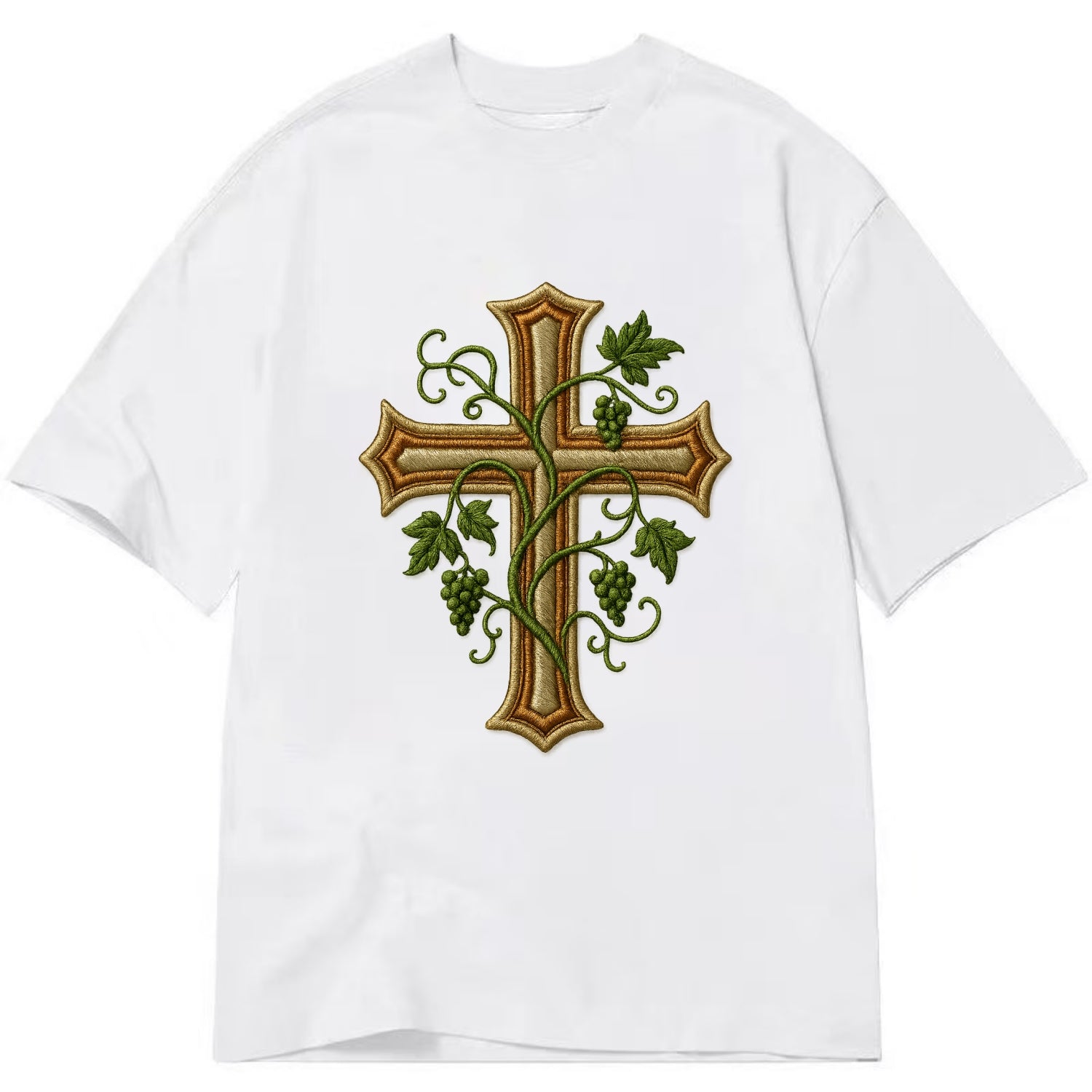 Vine Cross  - Classic T-shirt - White