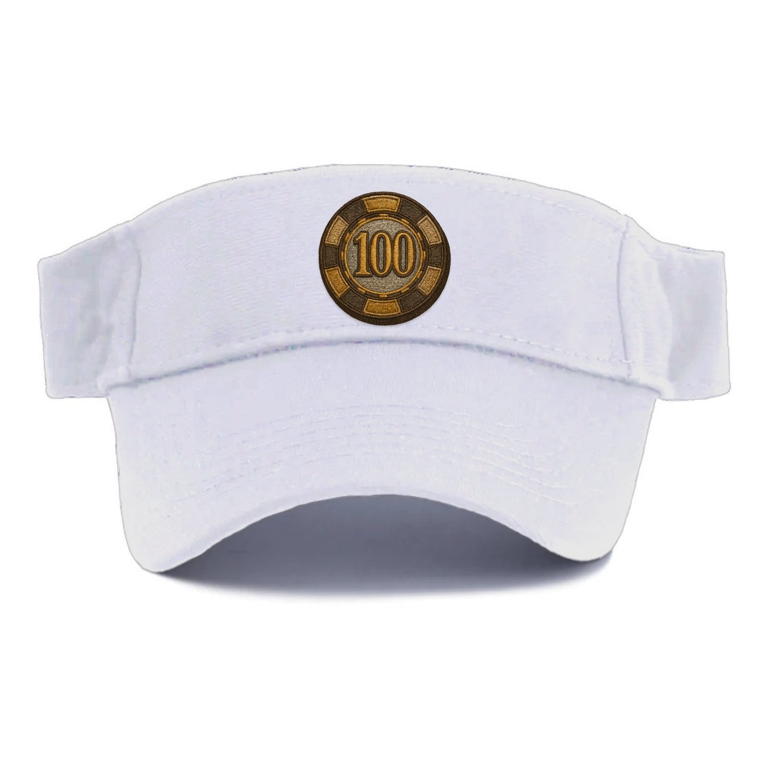 Poker Chip  - Visor - White