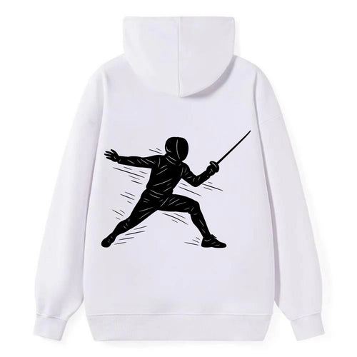 Fencer lunging attack position - Classic Pullover Hoodie