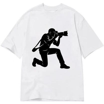Photographer capturing perfect shot - Classic T-shirt - White