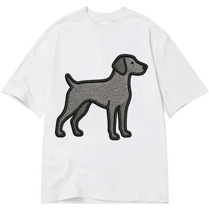 Weimaraner - Trendy gray ghost design wi - Classic T-shirt - White