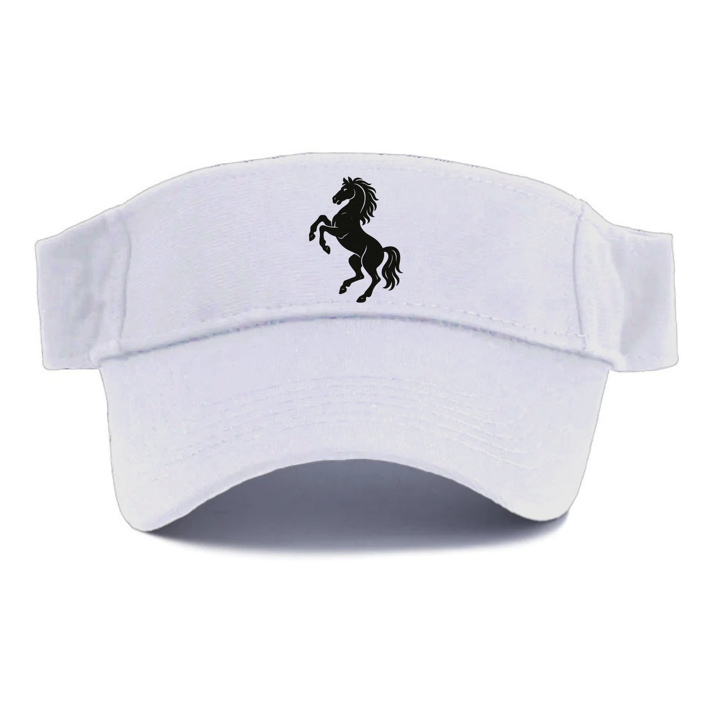 Stallion rearing on hind legs - Visor - White