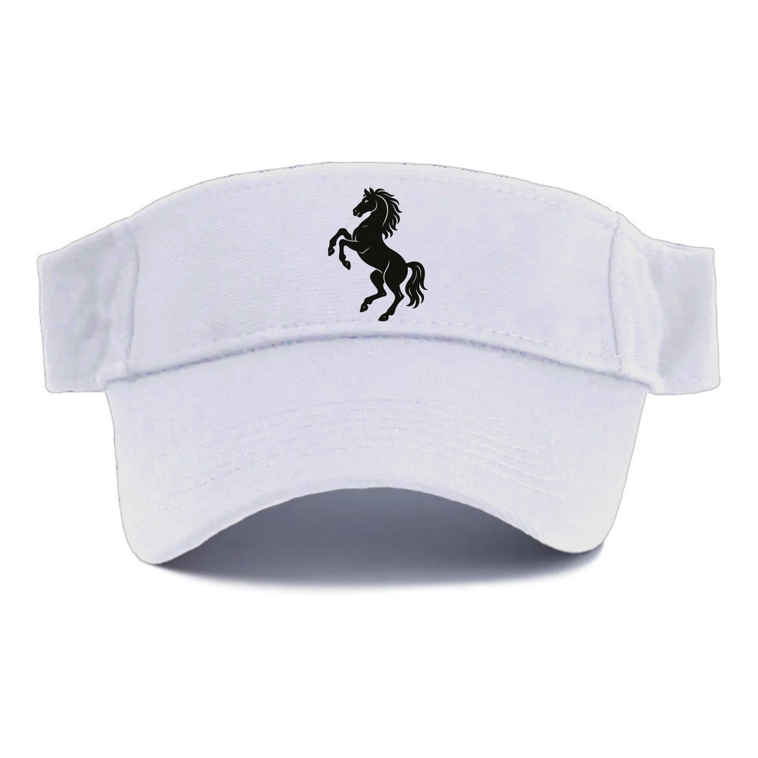 Stallion rearing on hind legs - Visor - White